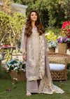 RAHA in EMBROIDERED LAWN LASERWORK FRONT PANEL and EMBROIDERED COTTON NET PATCHED DUPATTA from ELAF Luxury Lawn 2025.